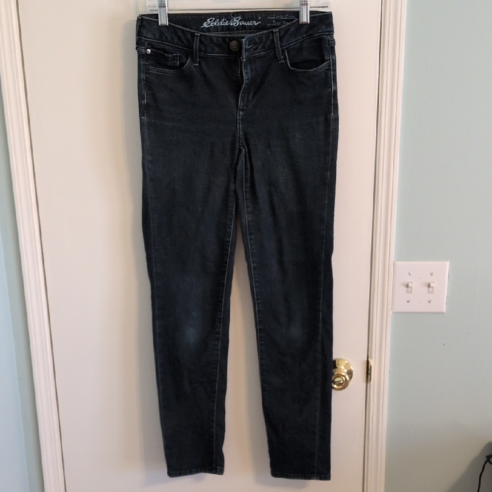 Eddie Bauer Women's Extra Dark Wash Slim Jeans